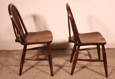 2 chaises windsor du 19° siècle