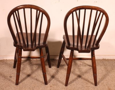 2 chaises windsor du 19° siècle