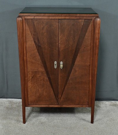 Cabinet en Acajou et Palissandre, Art Déco, goût J.Leleu – 1930