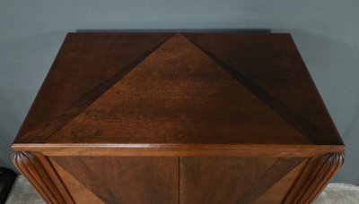 Cabinet en Acajou et Palissandre, Art Déco, goût J.Leleu – 1930