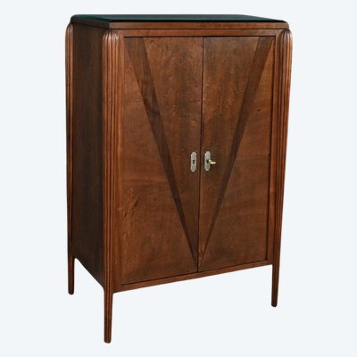 Cabinet en Acajou et Palissandre, Art Déco, goût J.Leleu – 1930