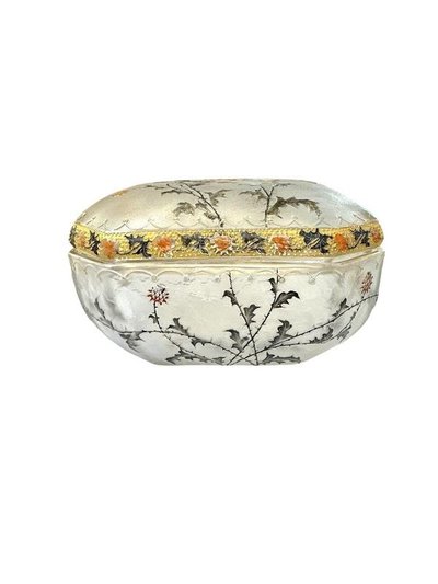 Daum Art Nouveau "With Thistles" Candy Box