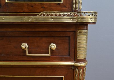 Scribano da biblioteca in mogano, stile Luigi XVI – metà del XIX secolo