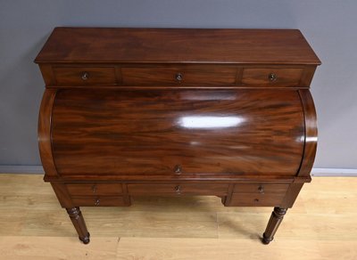 Bureau à Cylindre en Acajou, époque Restauration – 1ère partie XIXe