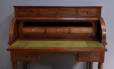 Bureau à Cylindre en Acajou, époque Restauration – 1ère partie XIXe