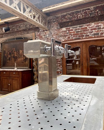 Comptoir de bar avec arrière bar début XXe