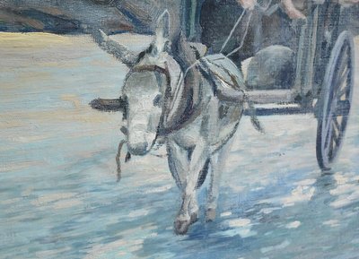 Grand Tableau « Les Goémoniers » de A. Le Guen – 1969