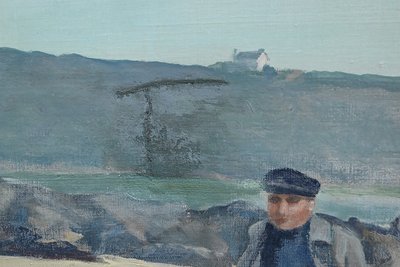 Grand Tableau « Les Goémoniers » de A. Le Guen – 1969