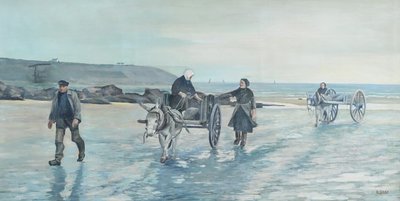 Grand Tableau « Les Goémoniers » de A. Le Guen – 1969