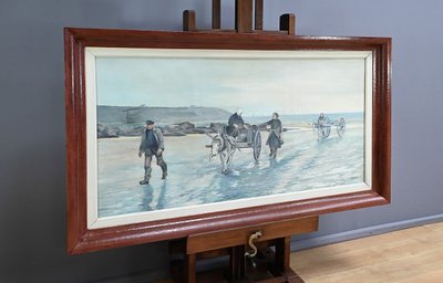Grand Tableau « Les Goémoniers » de A. Le Guen – 1969
