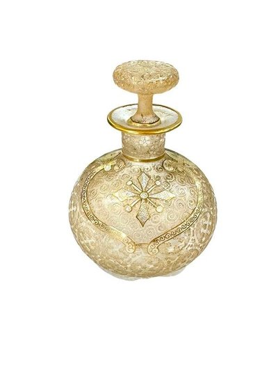 Daum Nancy Miniature Bottle "Lake Landscape"