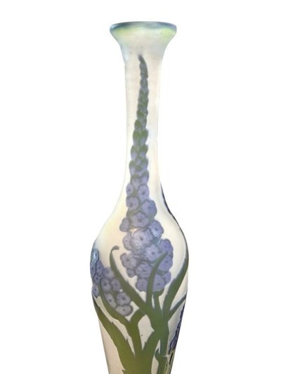 Emile Gallé Art Nouveau Vase "With Lupins"