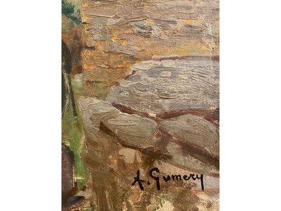 Tableau d'Adolphe GUMERY - La chapelle Notre-Dame de Callot à Carantec (Finistère)
