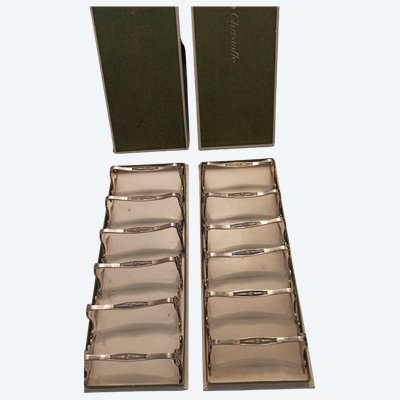 12 Christofle knife rests