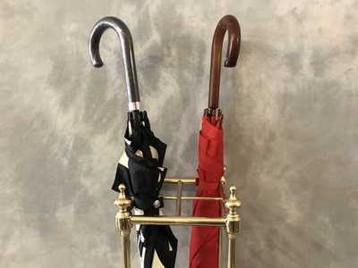 Porte parapluies ancien en laiton de forme carrée d'époque 19 ème 