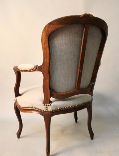 Ensemble de 4 fauteuils Cabriolet Louis XV
