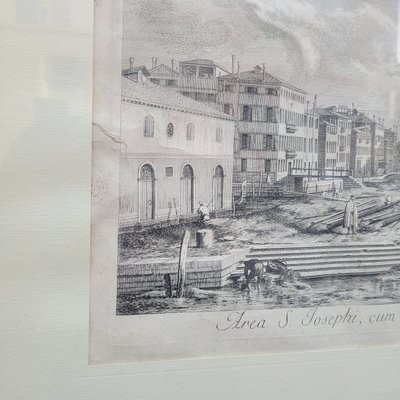 Views of Venice, pair of framed engravings, 19th century