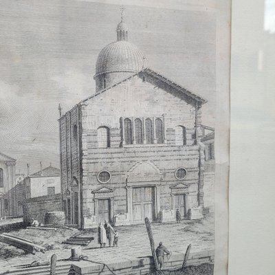 Views of Venice, pair of framed engravings, 19th century