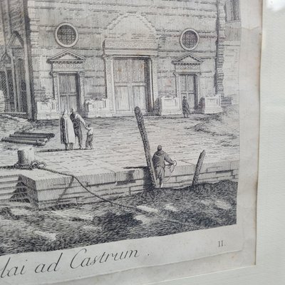 Views of Venice, pair of framed engravings, 19th century
