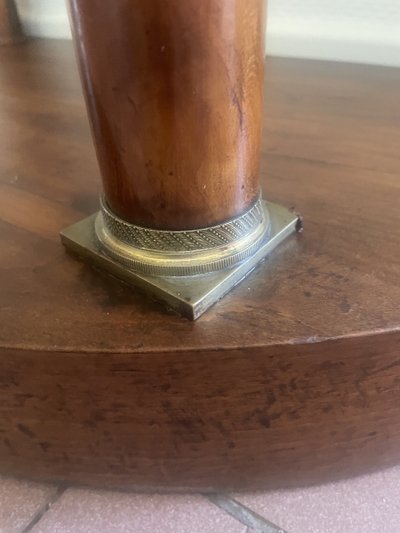 Small console in blond mahogany from the Empire period