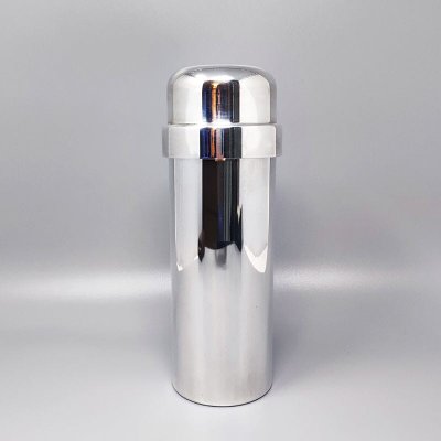 1960s Gorgeous Cocktail Shaker in Silver Plated by P.M. Made in Italy