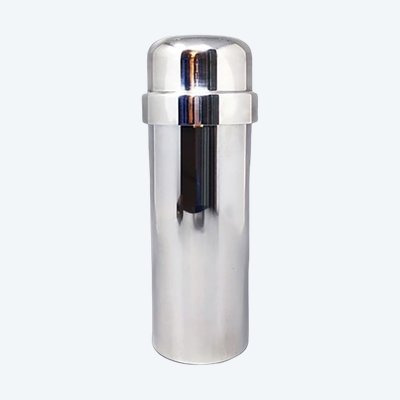 1960s Gorgeous Cocktail Shaker in Silver Plated by P.M. Made in Italy