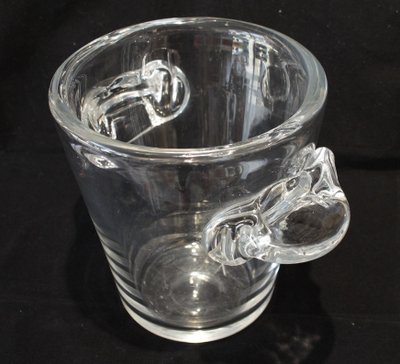 Champagnerkübel aus Kristall, signiert Schneider, Frankreich, um 1950