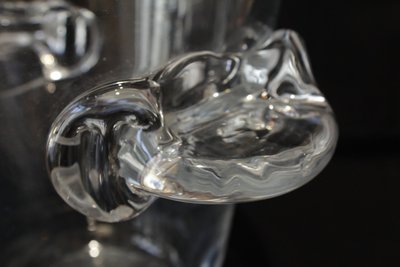 Champagnerkübel aus Kristall, signiert Schneider, Frankreich, um 1950