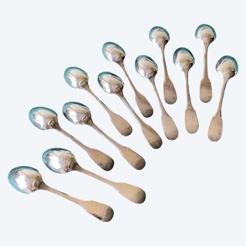 12 mocha spoons.