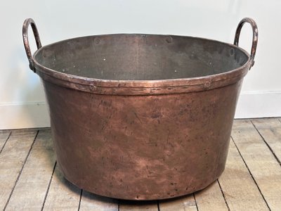 Chaudron / bassine ancienne en cuivre diamètre 58 cm