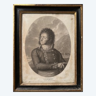 Engraving of General Marbot of the Empire