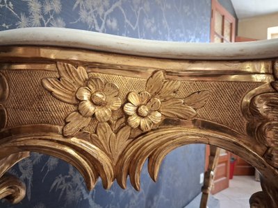 Console 4 pieds époque Napoléon III  