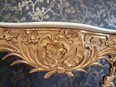 Console 4 pieds époque Napoléon III  