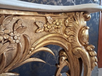Console 4 pieds époque Napoléon III  