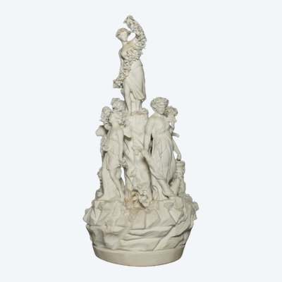 Allegorical group in biscuit - Paris, circa 1800