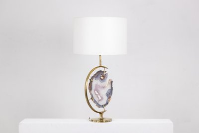 Lampada in bronzo e ametista. Anni '70. LS6460275S