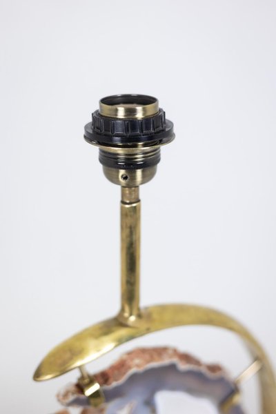Lampada in bronzo e ametista. Anni '70. LS6460275S