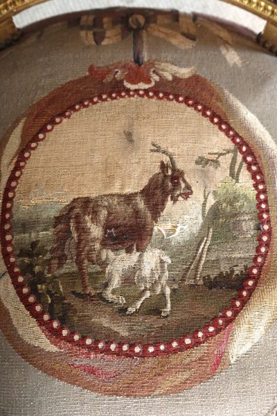 Coppia di poltrone Luigi XVI, XIX secolo