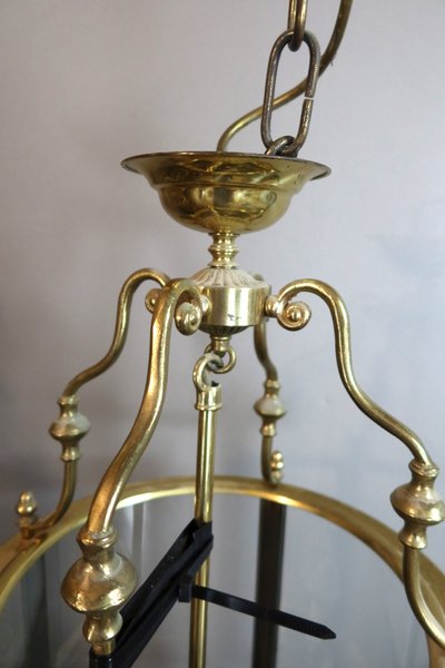 Pair of brass lanterns