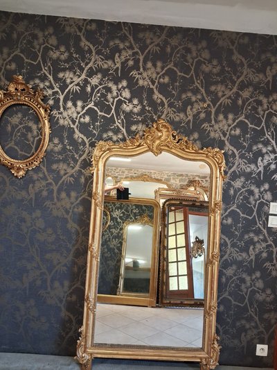 Specchio d'epoca Napoleone III 175 x 98