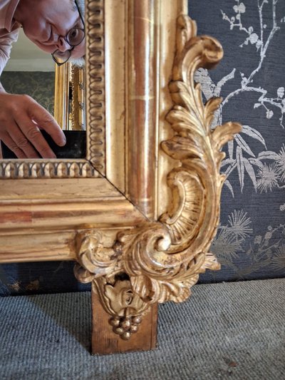 Specchio d'epoca Napoleone III 175 x 98