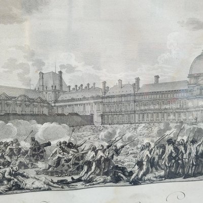Pair of framed engravings, French Revolution, 18th/19th century