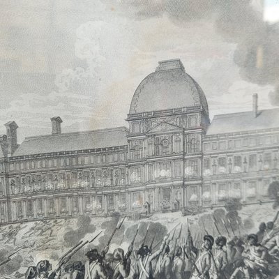 Pair of framed engravings, French Revolution, 18th/19th century