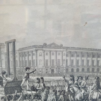 Pair of framed engravings, French Revolution, 18th/19th century