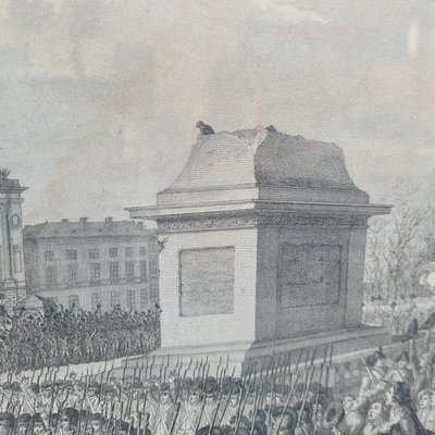 Pair of framed engravings, French Revolution, 18th/19th century