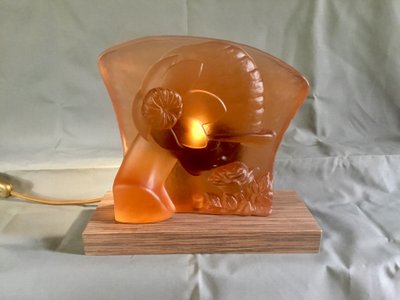 Lampe Art-Déco pâte de verre
