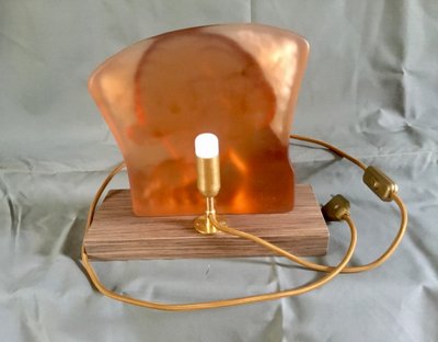 Lampe Art-Déco pâte de verre