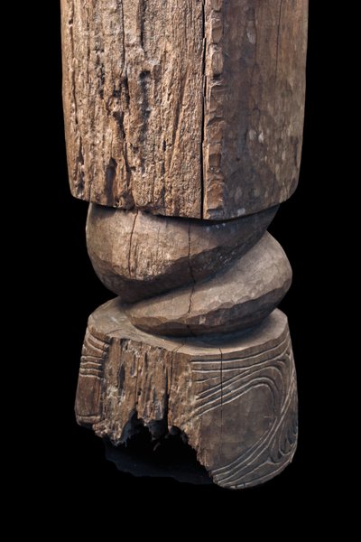 Hauspfosten, Totem, Ozeanische Kunst, Stammeskunst, Ozeanien, Papua-Neuguinea, 142 cm