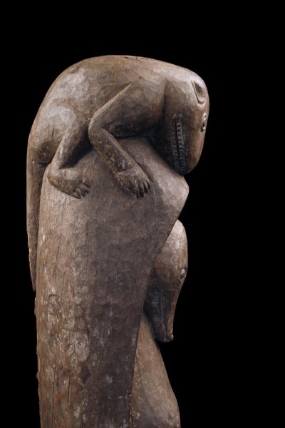 Hauspfosten, Totem, Ozeanische Kunst, Stammeskunst, Ozeanien, Papua-Neuguinea, 142 cm