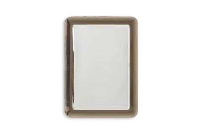 Miroir rectangulaire bicolore à angles arrondis. Circa 1950.LS6479458D
